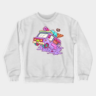 Ice Cream Car Cartoon Crewneck Sweatshirt